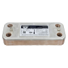 Теплообменник вторичный 190 мм 12 пластин TIBERIS  ZILMET 30631400300401