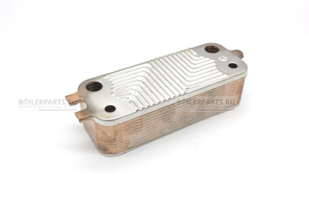Теплообменник вторичный 190 мм 22 пластины BOSCH SaunierGPT 8716771988