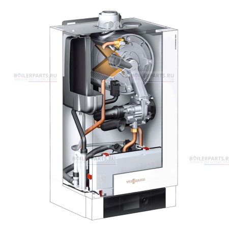 Газовый котел Vitodens 200-W 99 кВт с автоматикой Vitotronic 100 тип HC1B VIESSMANN  B2HAK09