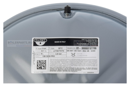 Бак расширительный круглый 8 л резьба 1/4 BAXI WESTEN SaunierGPT 5663880