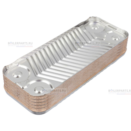 Теплообменник вторичный 190 мм 12 пластин BOSCH ZILMET 8705406264