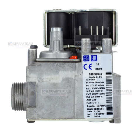 Газовый клапан ARISTON  G 3/4" ISO228 6 bar SIT 60001612