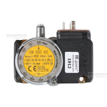 Реле давления газа GW 500 A5 DUNGS 100-500 mBar ECOFLAM 65310852
