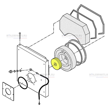 Теплоизоляционный мат D=400 для котлов Viessmann 7819571