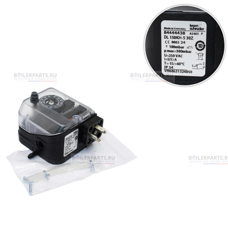 Реле давления воздуха D4 мм для котлов Viessmann 7858048
