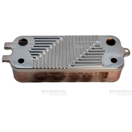 Теплообменник вторичный 190 мм 18 пластин BOSCH SaunierGPT 87167710390