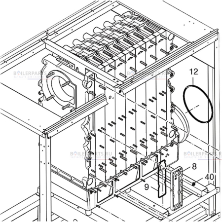 Теплообменник 6-секционного котла GB402 для котлов Bosch, Buderus BOSCH 87185721450