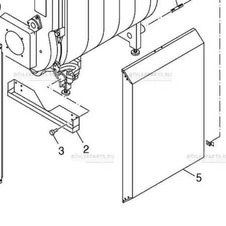 Траверса нижняя для крепления обшивки для котлов Bosch/Buderus/Junkers 8718584879