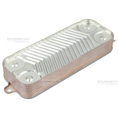 Теплообменник вторичный 190 мм 14 пластин BOSCH ZILMET 87186446231