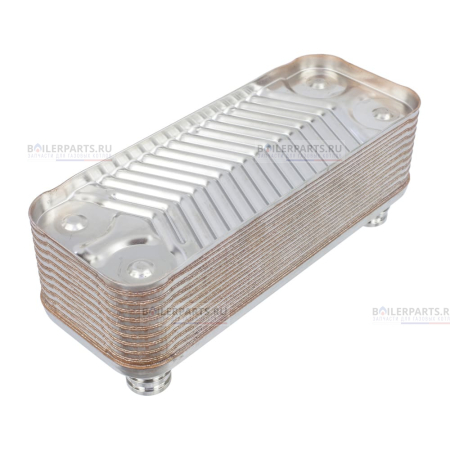 Теплообменник вторичный 207 мм 16 пластин VAILLANT ZILMET 065153