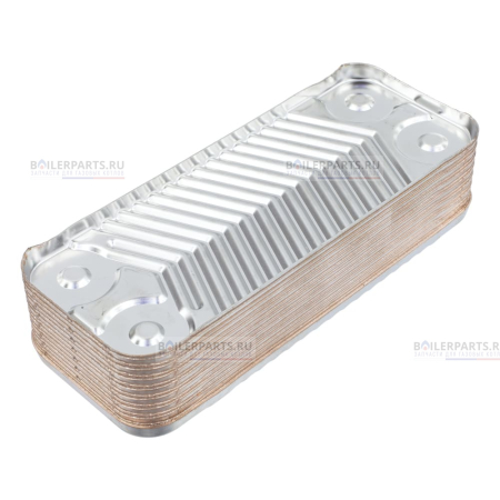 Теплообменник вторичный 190 мм 16 пластин ZILMET 17B1901606