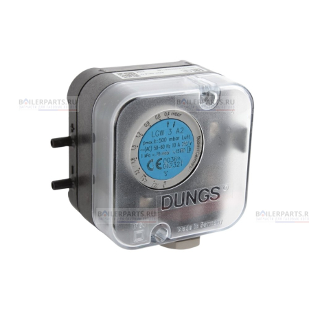 Реле давления воздуха LGW 3 A2 G3 DUNGS 0.4-3 mBar 218444