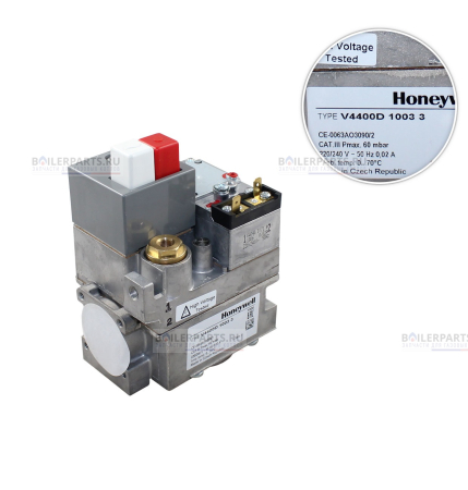 Газовый клапан 3/4 "x3 / 4" BSP.Pl. 6 bar HONEYWELL V4400D1003