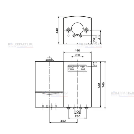 Бойлер косвенного нагрева uniSTOR VIH Q 75 B  VAILLANT 0010015978