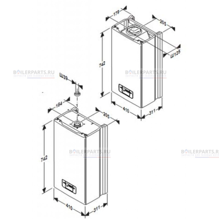 Газовый котел Гепард 23 MTV 20v PROTHERM  0010015238