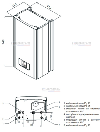 Электрический котёл Cкат 24 KE/14 RAY PROTHERM  0010023652