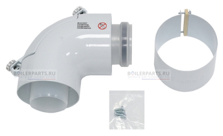 Отвод 87° с отверстием для измерений VAILLANT 80/80 0020188792