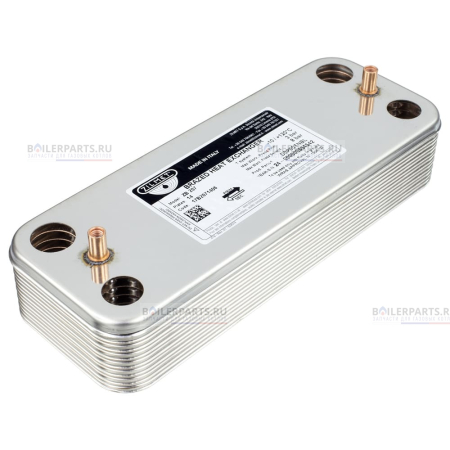 Теплообменник вторичный 207 мм 14 пластин ZILMET 17B2071406