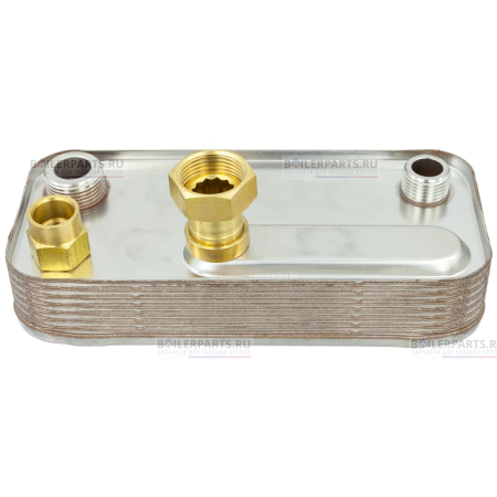 Теплообменник вторичный 190 мм 13 пластин ZILMET 17B1951301