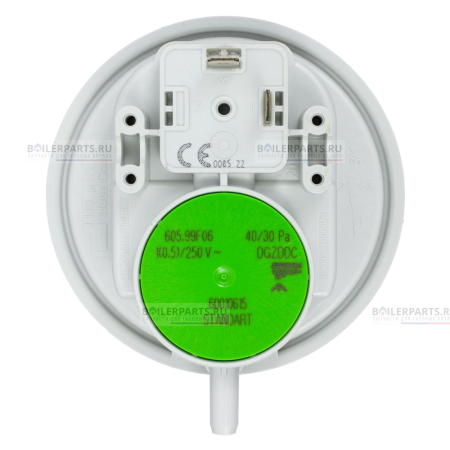 Прессостат (пневмореле) реле давления дыма HUBA CONTROL 40/30 Pa BOSCH, BUDERUS, JUNKERS 87167711750