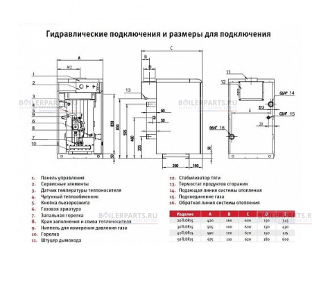 Газовый котел Медведь 20 TLO PROTHERM  20TLOR15