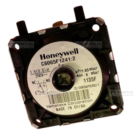 Прессостат (пневмореле) реле давления воздуха HONEYWELL 1.2-6 mBar FERROLI 39805630