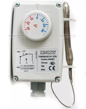 Термостат капиллярный (рабочий) регулируемый наружний ETR -40 - +40 °С IMIT 544401