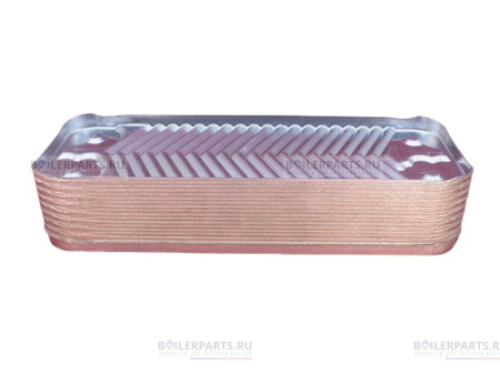 Теплообменник вторичный 207 мм 18 пластин BAXI ZILMET 5686691