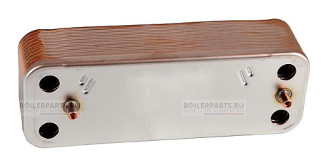 Теплообменник вторичный 207 мм 20 пластин BAXI 5689930
