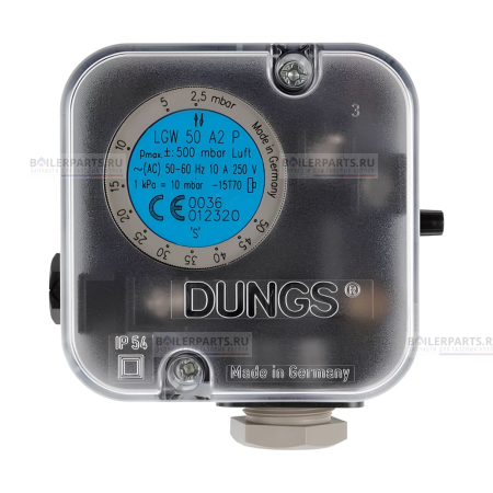 Реле давления воздуха LGW 50 A2P DUNGS 2.5-50 mBar WEISHAUPT 691373