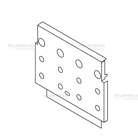 Передняя панель камеры сгорания ALPHATHERM 6FRONCAP00