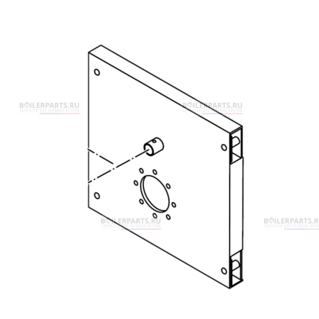 Дверца в сборе для котлов Bosch/Buderus/Junkers 87381231600