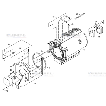Изоляция для котлов Bosch/Buderus/Junkers 87381252050