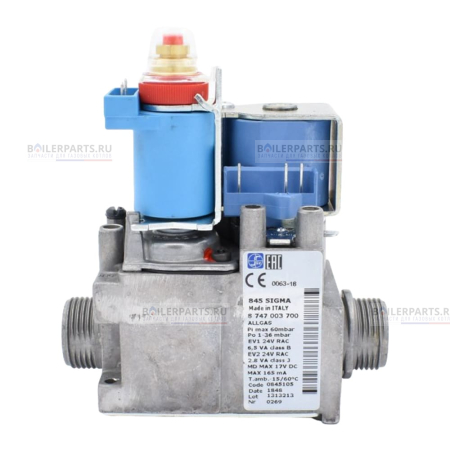 Газовый клапан BOSCH, BUDERUS,  JUNKERS G 3/4" 6 bar SIT 87470037000