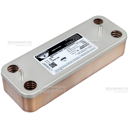 Теплообменник вторичный 207 мм 16 пластин ZILMET 17B2071600