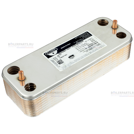 Теплообменник вторичный 207 мм 16 пластин SAUNIER DUVAL ZILMET 05733000
