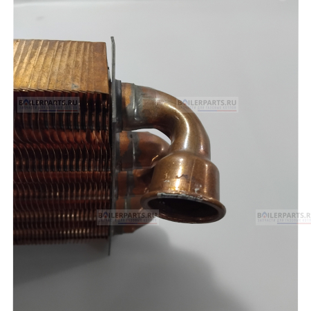 Теплообменник первичный монотермический 260 мм PROTHERM SaunierGPT 0020142415 [Замятия на корпусе, нарушена геометрия теплообменника и патрубка]