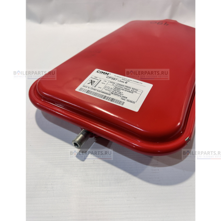 Бак расширительный прямоугольный 6 л резьба М14, шаг 1,5 BAXI WESTEN 5693900 [Потертости, нарушение лакокрасочного покрытия, повреждение резьбы ниппеля]