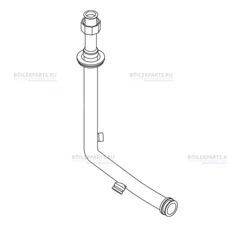 Патрубок для котлов ZWC 28-3MFA Bosch/Buderus/Junkers 87160110050