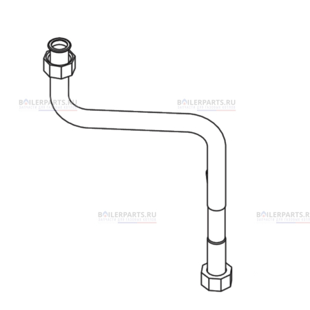 Выпускная труба  Bosch/Buderus 87160120800